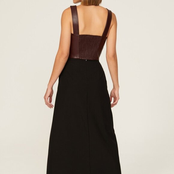 Peter Som Red Faux Leather Bustier Top - Picture 6 of 6